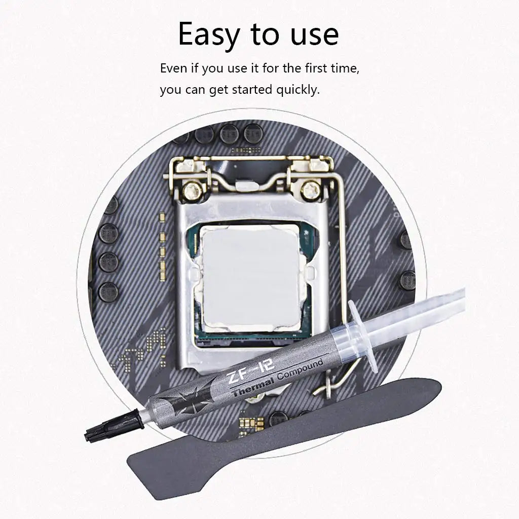 Processeur Intel ZF-12 4G 8G AMD CPU GPU CHARMER COFFIGHING GRASSE THERMALE GRASSE VGA COMPOST CONDUCTIVE PLOTER PLOTER DE TEMPS TIRES