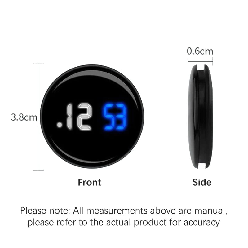 Modische Auto Uhr Auto Uhr Nacht Licht Dekoration Auto Uhr Metall Auto Uhr Kopf