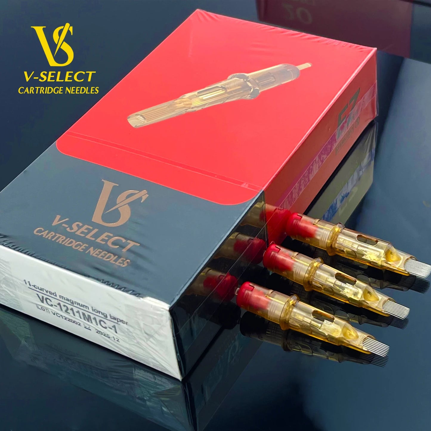 EZ V-Select Tattoo Cartridge Needles #10 0.30mm bugpin Curved Magnum Round Magnum Disposable Tattoo Needle Supplies 20pcs/Box