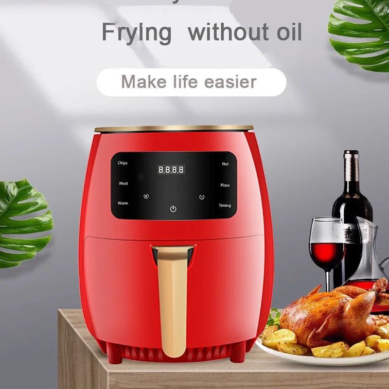 6L Air fryer Multi-functional intelligent touch screen oven Large capacity Electro mechanical deep fryer for home airfryer