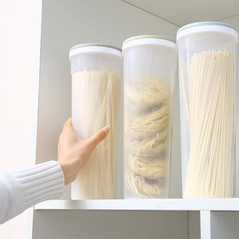 Noodles σφραγισμένα μπορεί να κουζίνα αξεσουάρ τροφίμων Πλαστική αποθήκευση κουζίνας και οργάνωση ποσοτική διαιρεμένη κουτί αποθήκευσης