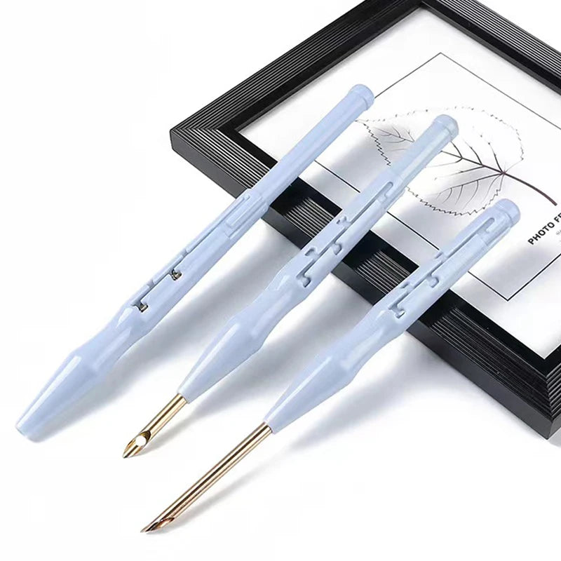 Magic Needle For Embroidery Punch Needle Embroidery Poking Pen Cross Stitch Threader DIY Craft Art Rug Yarn Sewing Crochet Tool