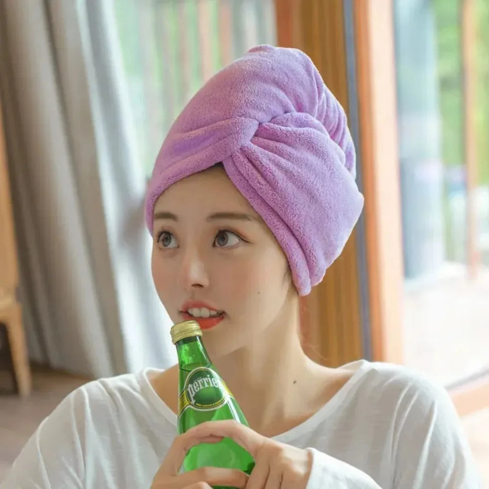 Kvinder langt hår hurtigt tørt hår håndklæde blødt mikrofiber håndklæder bruser cap håndklæde bad hatte til kvinder tørt hår cap lady turban hoved