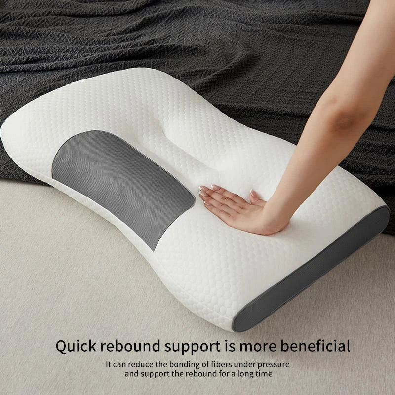 Un nouvel oreiller de cou aide à dormir et à protéger le cou oreiller de spa de massage des fibres de soja orthopédique du col