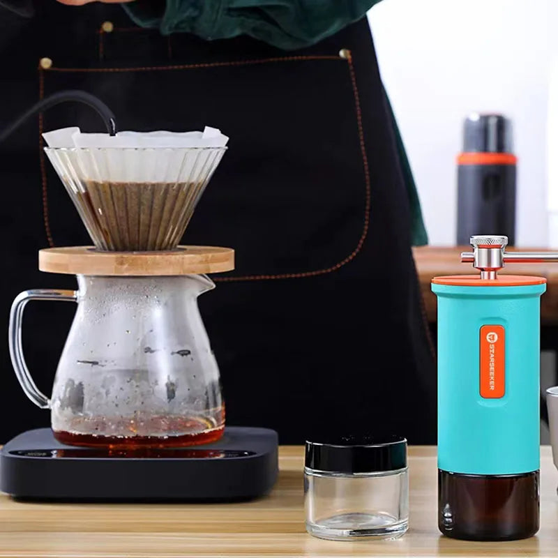 Omnicup and Starseeker Jointly Launch New Models in 2023 Manual Coffee Grinder Mini Portable Mill Kitchen Grinding Machine Burr