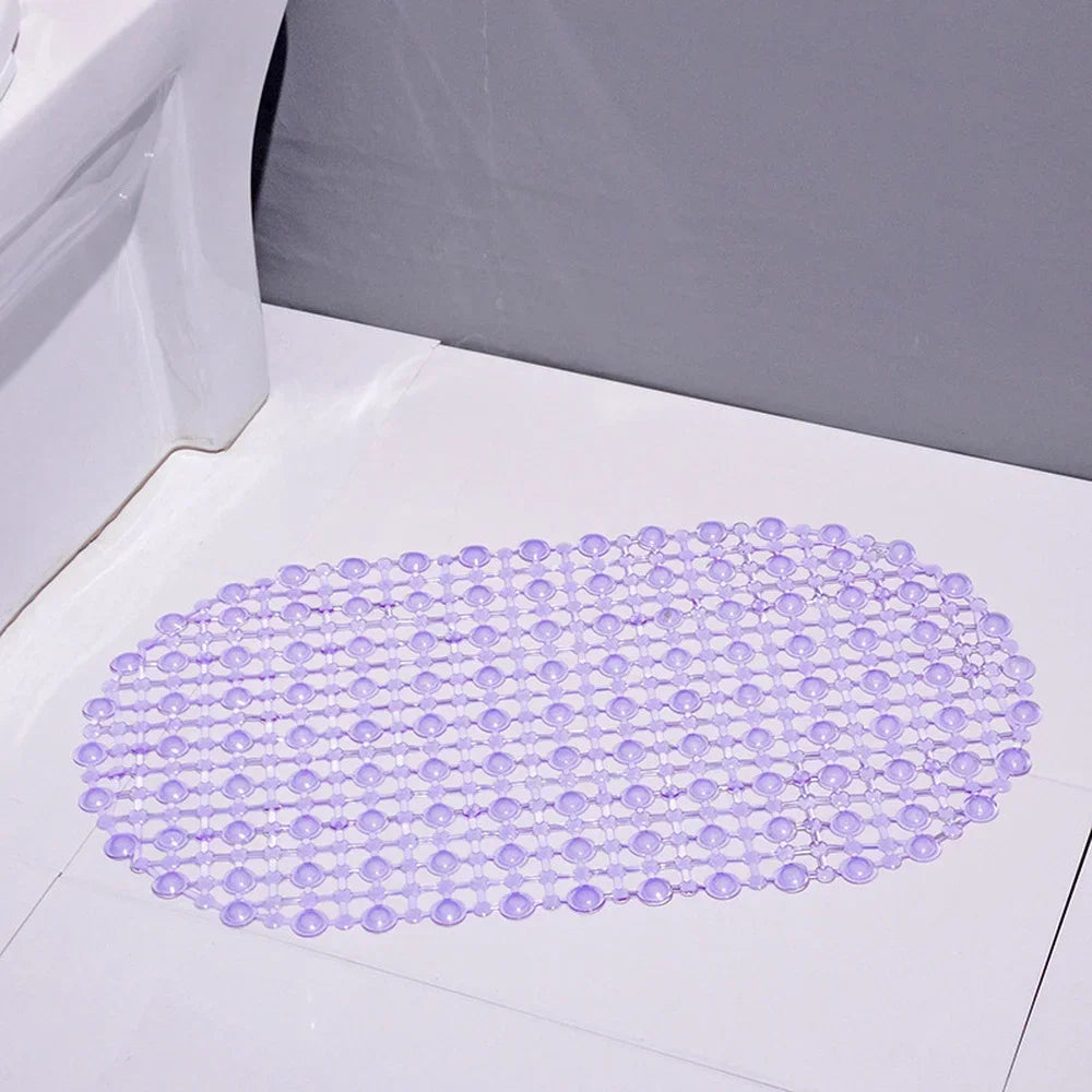 PVC Anti-skid Bath Mats Soft Anti-slip Shower Mat Massage Mat with Suction Cup Non-slip Bathtu Bath Mat Bathroom Accessories New