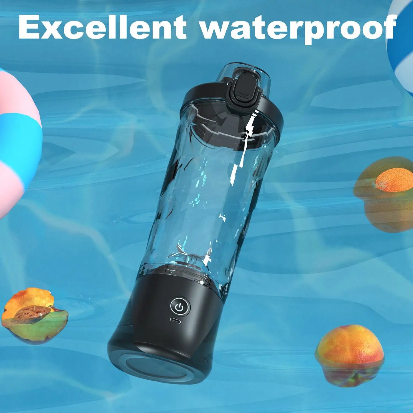 New Portable Blender 600ML Electric Juicer Fruit Mixers 4000mAh USB Rechargeable Smoothie Mini Blender Personal Juicer colorful