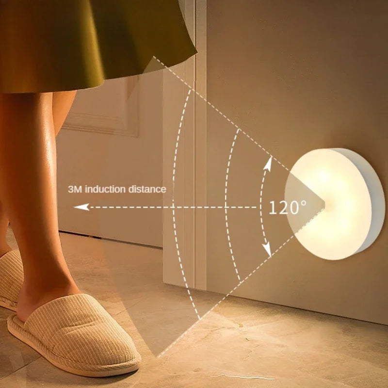 PIR Motion Sensor Wireless LED Wardrobe Light Kitchen Cabinet and Storage for Kitchen Cabinets Portable Indoor Lighting Lights