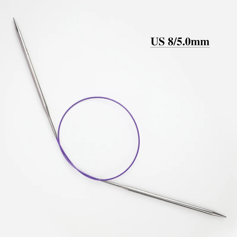 Hot 1Pcs Stainless Steel Circular Knitting Needle 65Cm Tube Smooth Crochet Needles for Knitting DIY Weaving Sewing Tools 2022