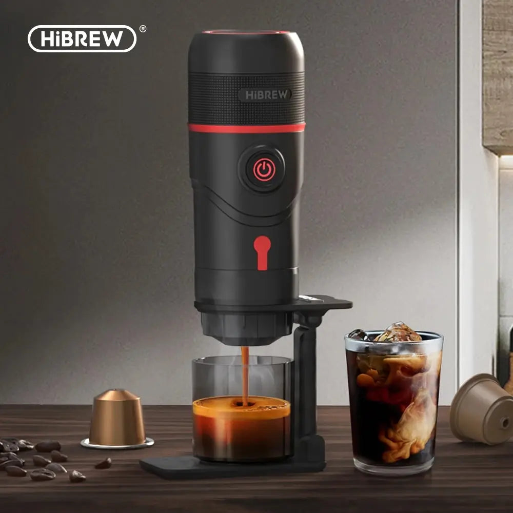 Přenosný kávový stroj pro auto a dům, DC12V Expresso Coffee Maker Fit Nexpresso Dolce Pod Capsule Coffee Powder H4