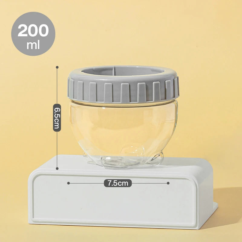 Plastic Sealed Cans Food Storage Jar Spice Teas Beans Candy Preservation Bottle Tool Kitchen Tool Value Container Set Multicolor