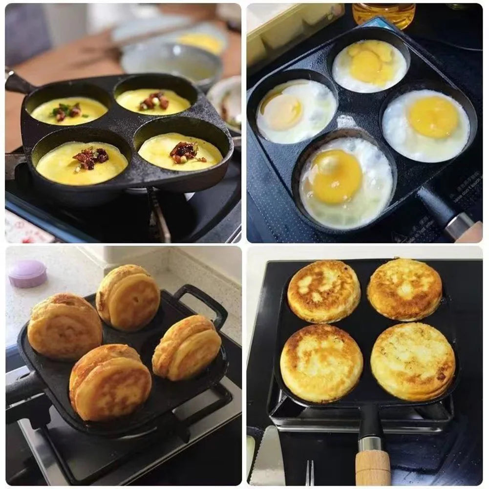 4 hoyos sin hojas de cocina de cocina de 4 hoyos Freing Freing Many Many de madera Hamburgo Desayuno de desayuno para la cocción de inducción de la estufa de gas