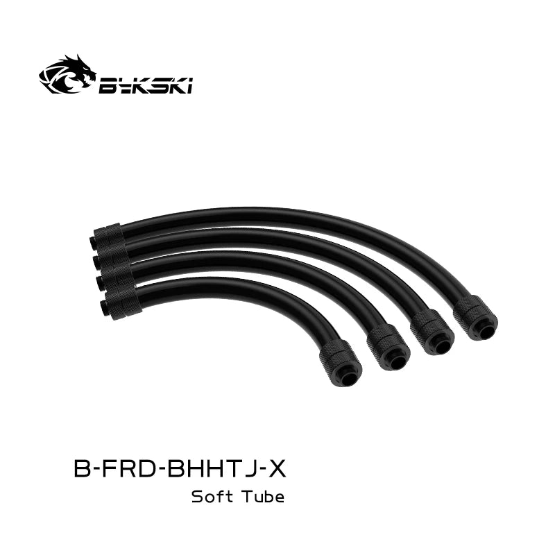 BYKSKI G1/4 'FITTING + Soft Tube 360 βαθμοί περιστρεφόμενος υπολογιστής υπολογιστής ψύξης νερού για εξόρυξη B-FRD-BHHTJ