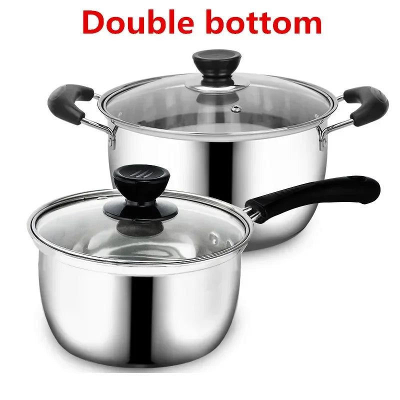 Pot de acero inoxidable Sopa de doble fondo Cocina no magnética Multi -Propósito Cocina Multi Pasado Partita de gasolina de gas