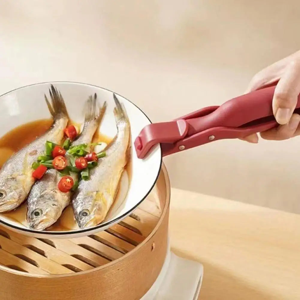 Anti-scald Clip Silicone Kitchen Anti Scald Plate Bowl Dish Pot Holder Anti-hot Clip Lifter Kitchen Accessories Gadget 2024