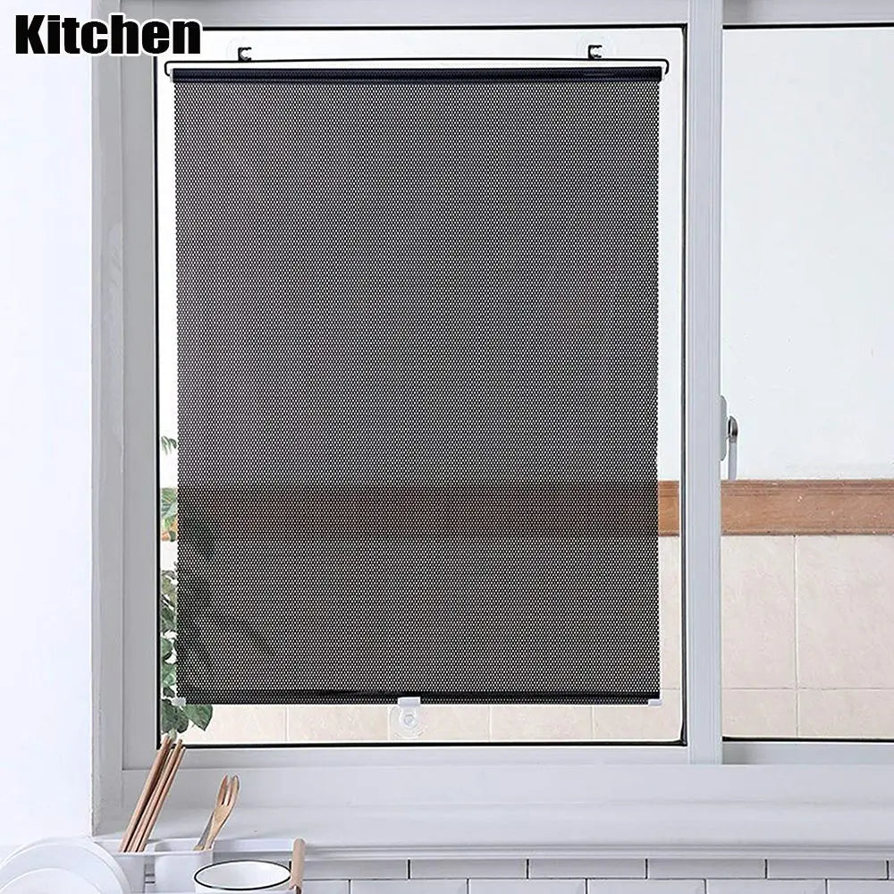 Universal Nail-Free Roller Blinds Ανακατέψτε το κύπελλο Sunshade Blackout Curtain Car Cartroom Κουζίνα Κουζίνα Γραφείο Κουρτί Κουρτί