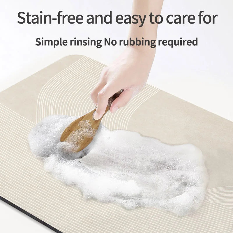Luxury Bathroom Foot Mats Anti Slip Shower Bath Mat Super Absorbent Quick Dry Floor Mat Toilet Rug Doormat Carpet Washable