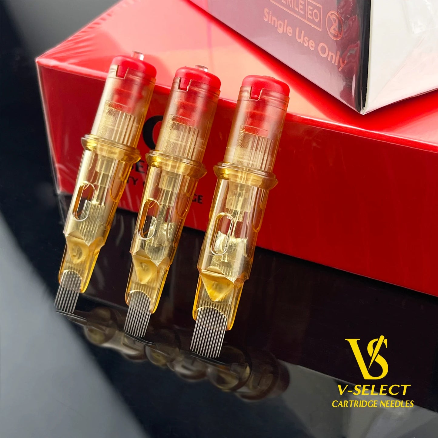 EZ V-Select Tattoo Cartridge Needles #10 0.30mm bugpin Curved Magnum Round Magnum Disposable Tattoo Needle Supplies 20pcs/Box