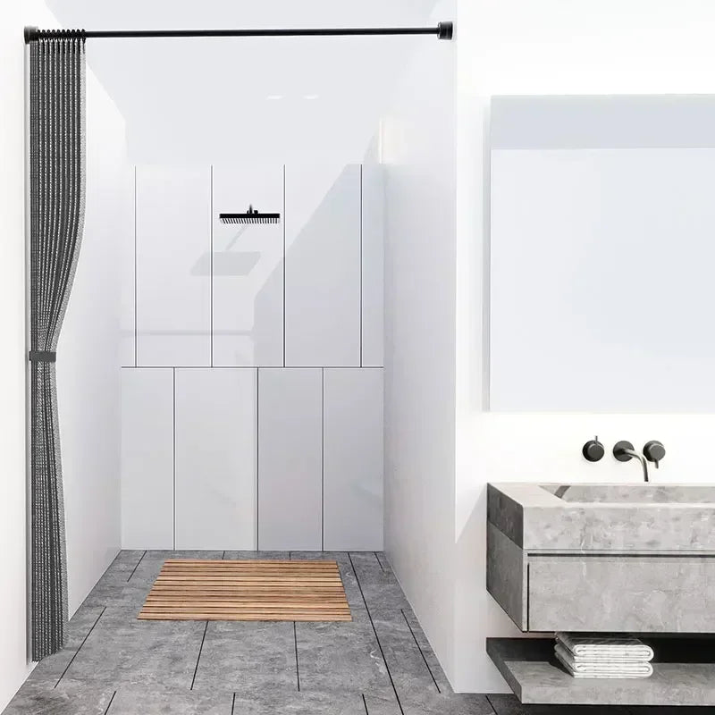 1PC Waterproof Thick Linen Folding Curtain Series Shower Curtain Is Suitable for Waterproof Shower Curtains in Bathrooms 미드센추리