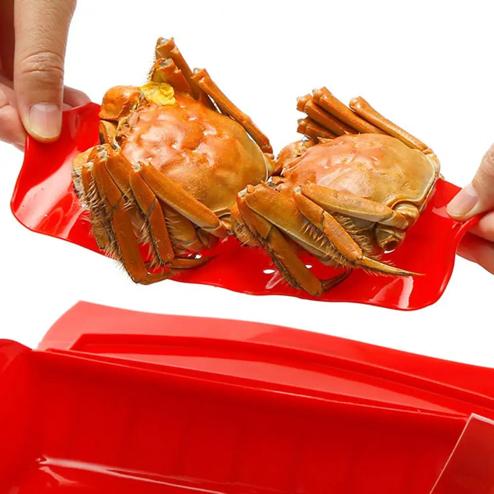 Professional Fish Steamer BPA Free Microwave Oven Steamer Food Grade Silicone Steaming Dish Microwave Cookware Steaming