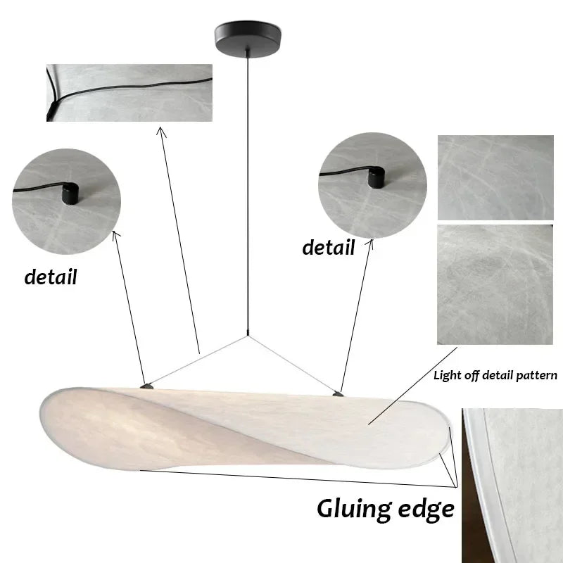 Nordic Silk Pendant Lamp Home Decor Chandeliers For Living Room Bedroom Restaurant Modern Drop light Indoor Lighting Fixtures