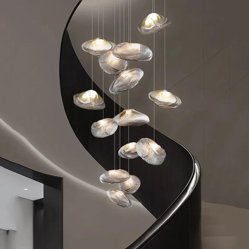 Nordic home decoration, stair chandelier, living room bedroom and dining room Pendant lights, ceiling light, indoor lighting