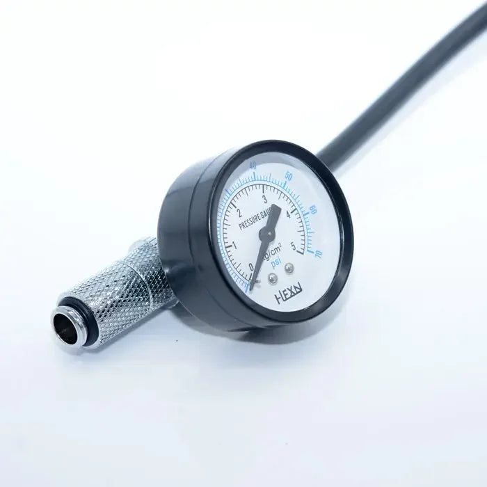 FREEZEMOD Computer Water Cooling System Air Pressure Leak Test Radiator Drain Box Dual Pressure Gauge QYCL-2P