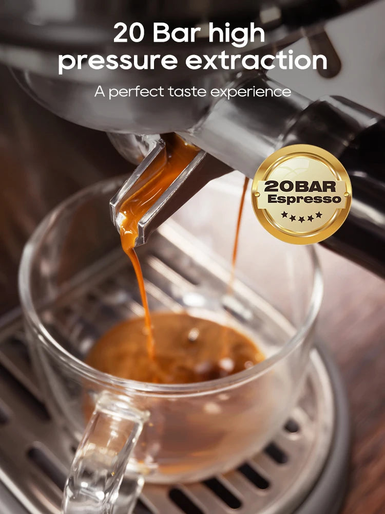 Hibrew 20BAR SEMI Автоматично еспресо кафе машина Регулируем студ/горещ супер тънък кафемашина Cappuccino H10B