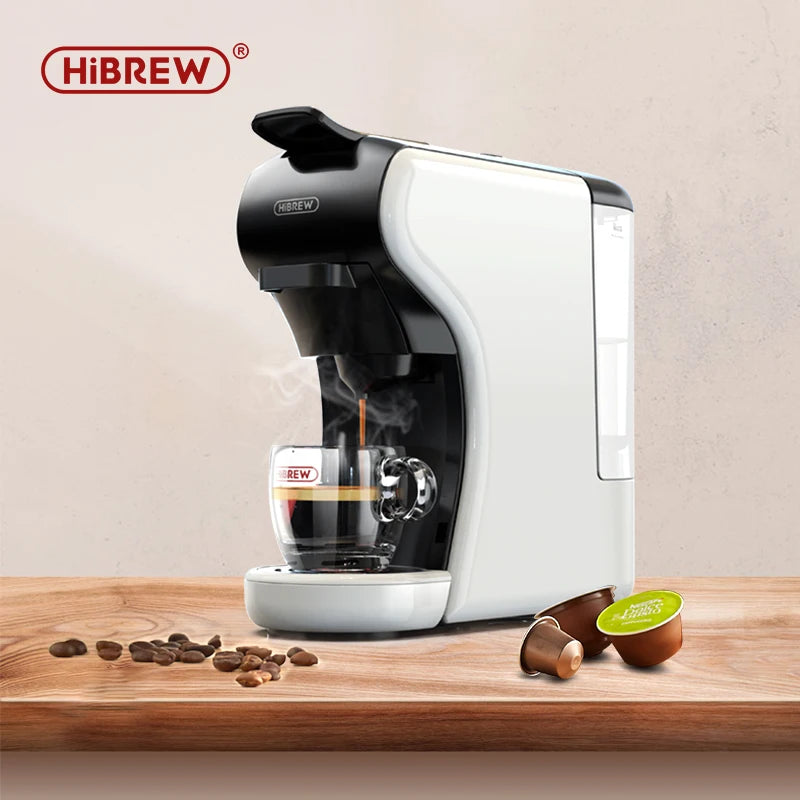 Hibrew 4 в 1 множество капсулни кафемашини Пълен автоматичен с горещо и студено мляко пенообразна машина Frother & Plastic Table Set