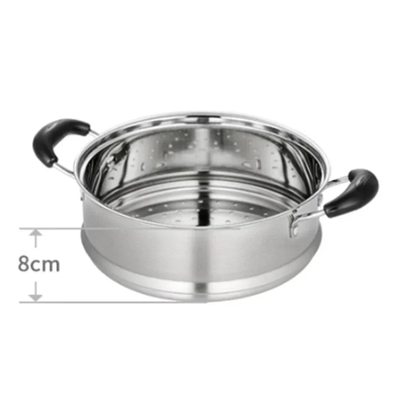Pot de acero inoxidable Sopa de doble fondo Cocina no magnética Multi -Propósito Cocina Multi Pasado Partita de gasolina de gas