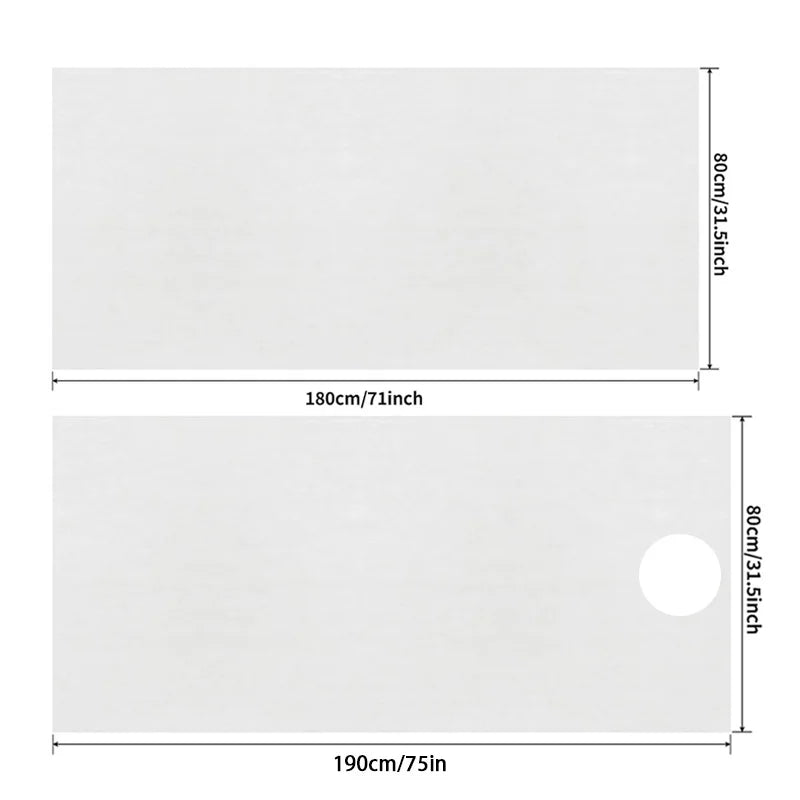 100pcs Disposable White Sheets Salon Massage Table Cover Breathable Non-woven Spa Tattoo Supply Travel Hotel Anti-dirty Bedsheet