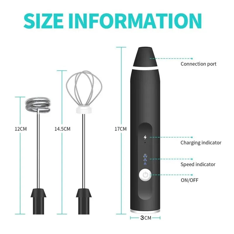 Преносим електрическо мляко frothers ръчен блендер usb mini кафемашина с капчица капучино крем яйце бейзер храна блендер
