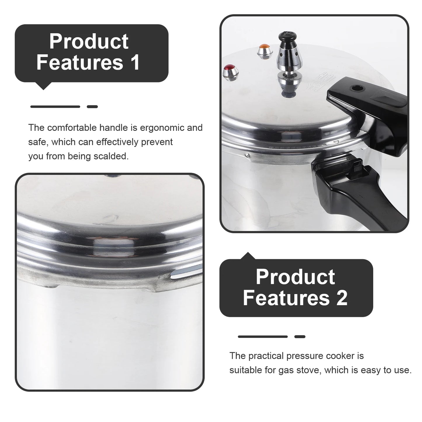 Pressure Cooker Gas Cooker Pressure Cooker Household Pressure Cooker Aluminum alloy Cookware Restaurant Safe Food Grade