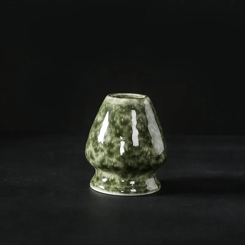 Matcha Whisk turētāja tējas ceremonija Matcha Bowl tradicionālā matcha Ceremony Starter Ceramic Chasen slotiņas stends iesācējam
