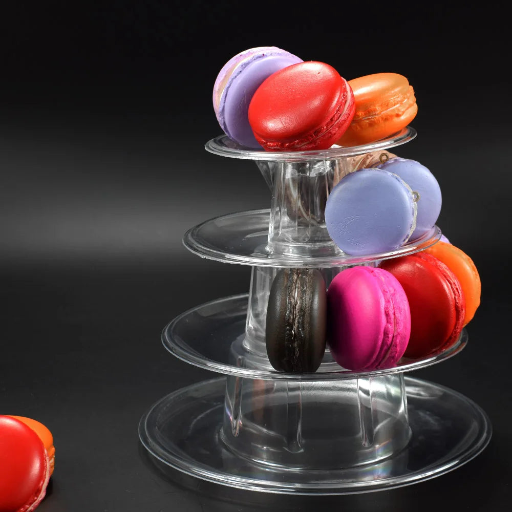 6 Tier Macaroon Pyramid Macaron Tower Display Stand For Macaron Cupcake Fondant Cake Stands Wedding Cake Decoration Kitchen Tool