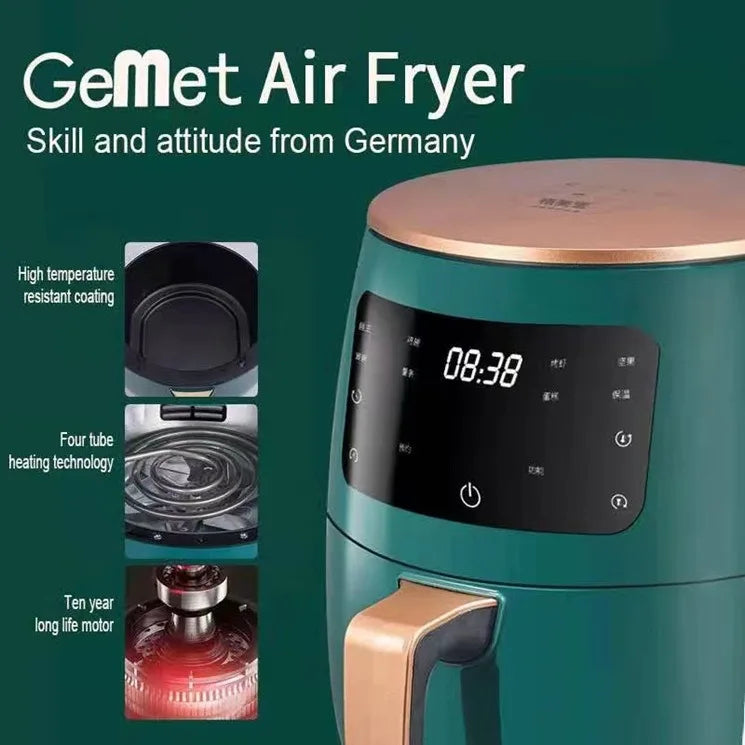 6L Air fryer Multi-functional intelligent touch screen oven Large capacity Electro mechanical deep fryer for home airfryer