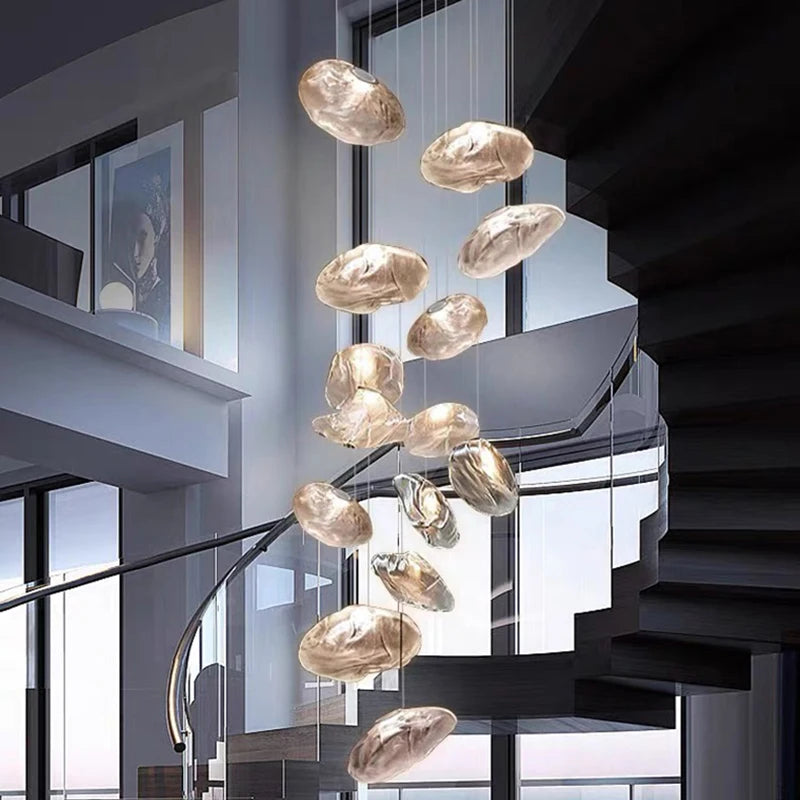 Nordic home decoration, stair chandelier, living room bedroom and dining room Pendant lights, ceiling light, indoor lighting