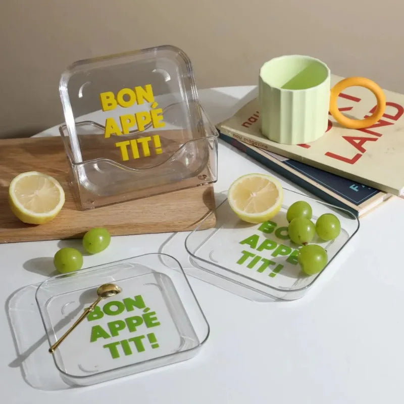 Cartoon Bear Shape Snack Plate Kawaii Plastic Fruits Cake Plates Sushi Sauce Dish Cup Plate Kitchen Tableware Dinnerware