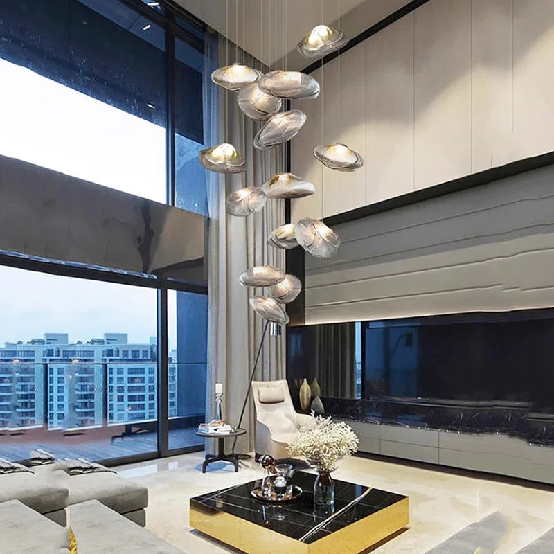 Nordic home decoration, stair chandelier, living room bedroom and dining room Pendant lights, ceiling light, indoor lighting