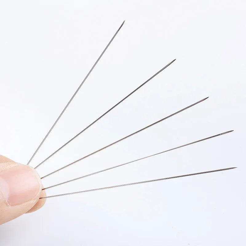 5/6/8Pcs Beading Needles Pins Open Curved Needle for Beads Bracelet DIY Jewelry Making Tools Handmade Beaded Threading Pins