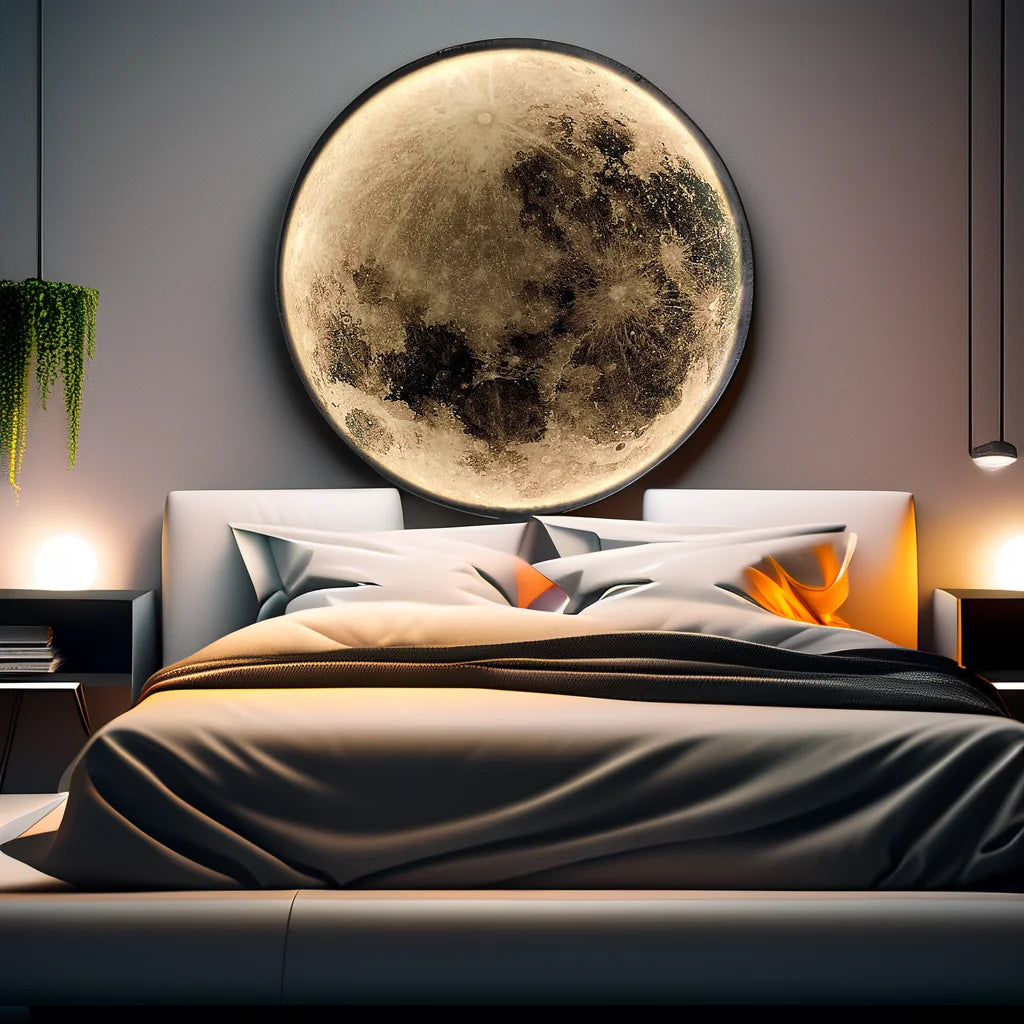 Modern LED Wall Lamp Moon Indoor Lighting For Bedroom Living Hall Room HOME Decoration Fixture Lights decorate Lusters Lamps