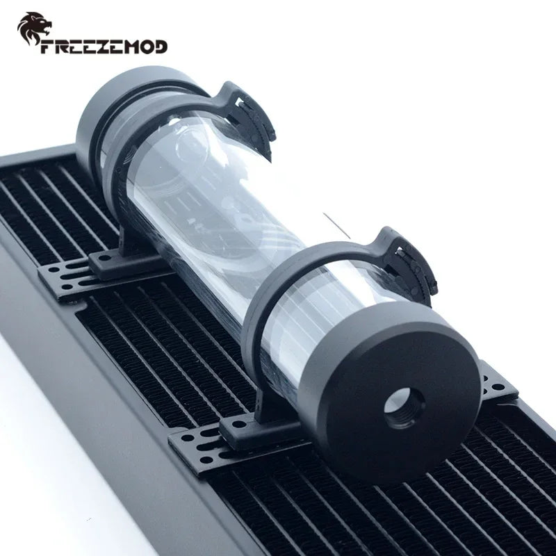 FREEZEMOD computer water cooler 2020 cylindrical water tank three hole POM cover built-in defoamer. YSX-PMB