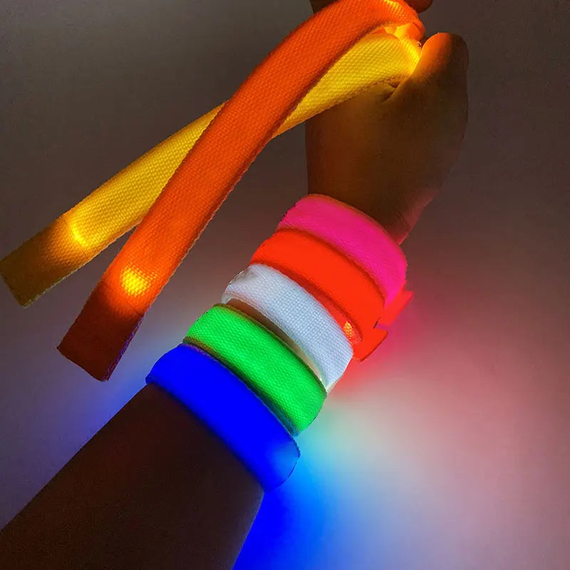 YOMDID LED светеща гривна концерт парти бар светеща гривна LED светеща спортна каишка за китка изпълнява бар партии за парти