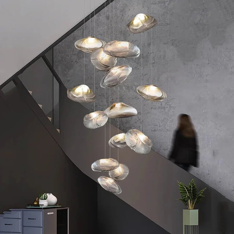 Nordic home decoration, stair chandelier, living room bedroom and dining room Pendant lights, ceiling light, indoor lighting
