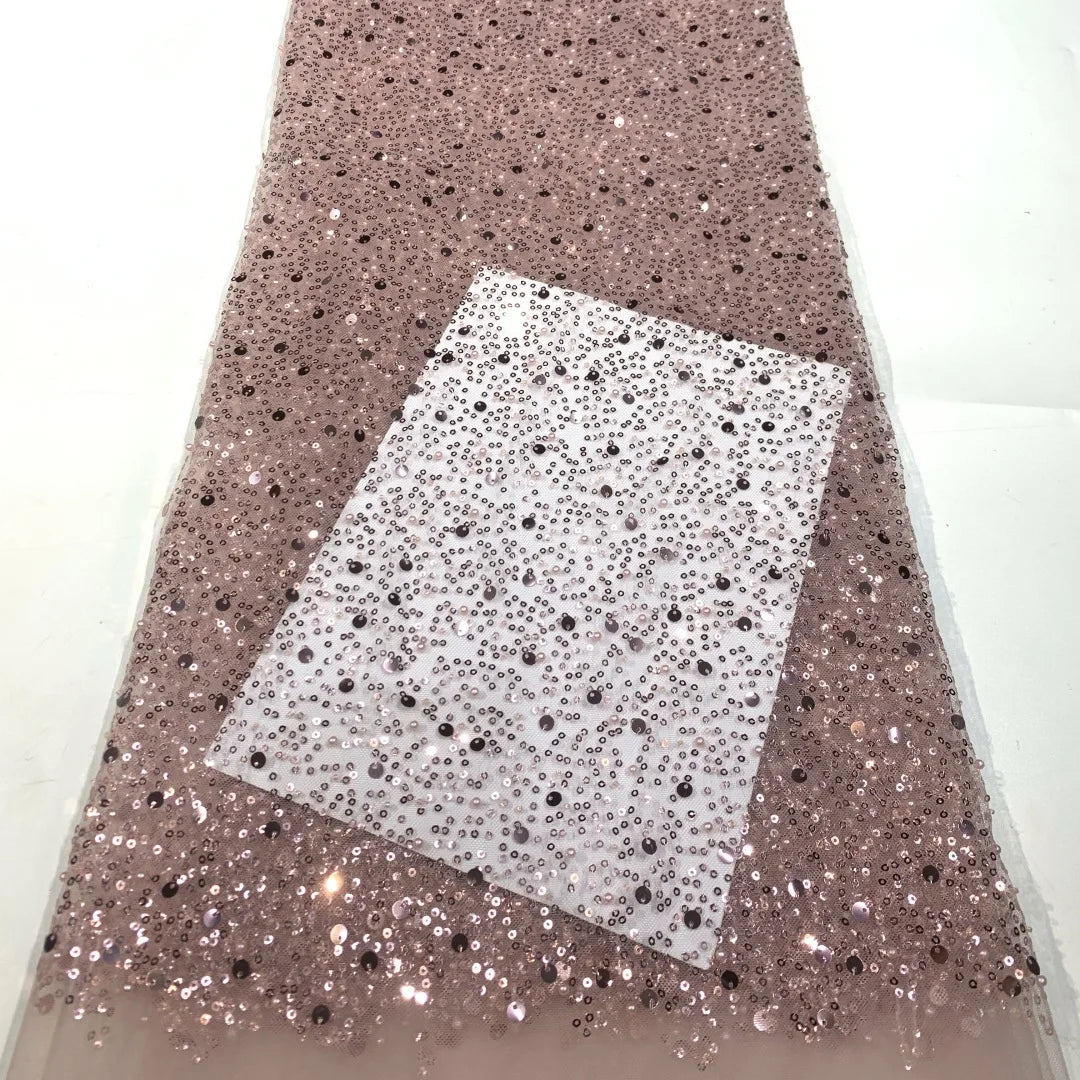 16 Colors beauty wedding dress beading fashion dress lace fabric with pearls 130cm width bridal lace fabric sell by yard