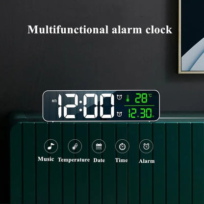 LED Digital despertador de alarma Temperatura Pantalla Snoteze USB Desktop Strip Strip Guecillos LED para decoración de la sala de estar