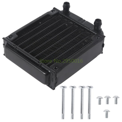 G1/4 Draad 60 mm/80 mm PC PC Waterwarmtewisselaar Computeraluminium Warmte Radiator Koelmoettekoek voor computerwaterkoelsysteem
