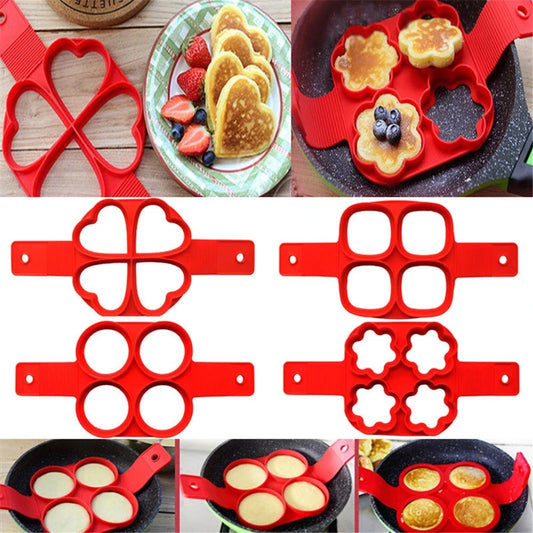 Silicone non stick shaper omelet frittata fantastica eggance anello di anello cucina da cucina da cucina stampi per pentola capovolta