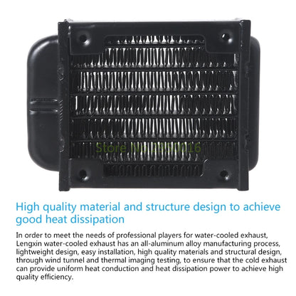 G1/4 Draad 60 mm/80 mm PC PC Waterwarmtewisselaar Computeraluminium Warmte Radiator Koelmoettekoek voor computerwaterkoelsysteem