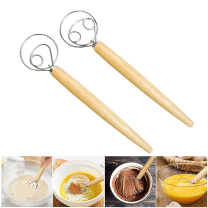Mão grande douse douse de batedor de pão misturador de pão de aço inoxidável Bolo de pastelaria